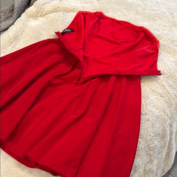 lulus Elegant Red Strapless Dress - Picture 5 of 8